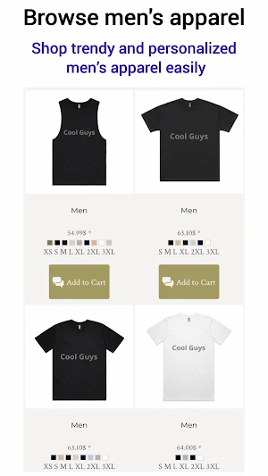 Shirtify Custom Apparel Store Screenshot 2