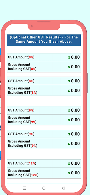 GST Calculator Australia Screenshot 2