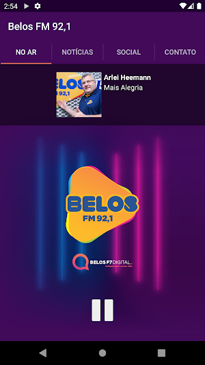 Belos FM 92,1 Screenshot 0