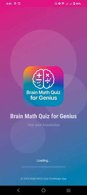Brain Math Quiz for Genius Screenshot 0