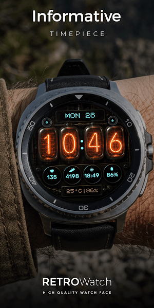 Nixie Retro - Watch Face Screenshot 3