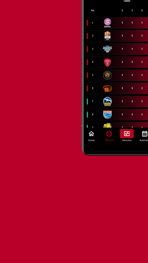Würzburg Baskets App Screenshot 2