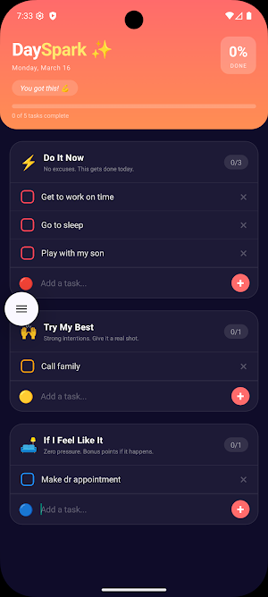 DaySpark Screenshot 1