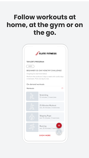 Elite Sports and Fitness Screenshot 1