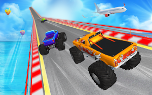 Monster Truck Stunts Race- Mega Ramps Truck Game Screenshot 2