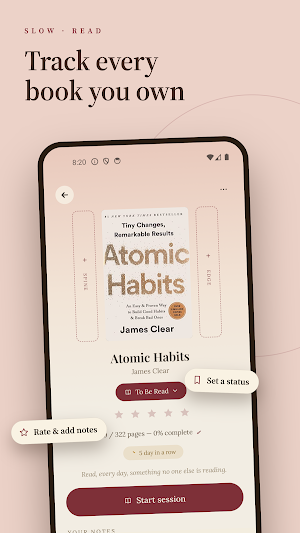 SlowRead - Bookshelf & TBR Screenshot 1