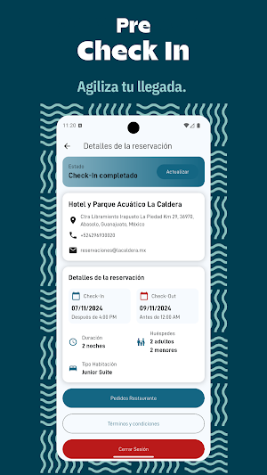 La Caldera Hotel y Parque Screenshot 2