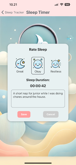 Lullaby Tracker Screenshot 2