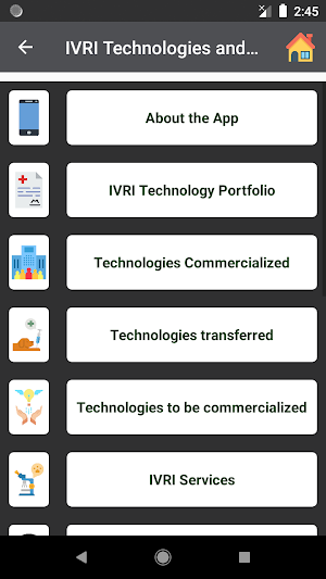 IVRI-Technologies & Services App तकनीकी एवम सेवाएं Screenshot 2