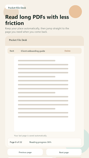 Pocket File Desk Screenshot 2