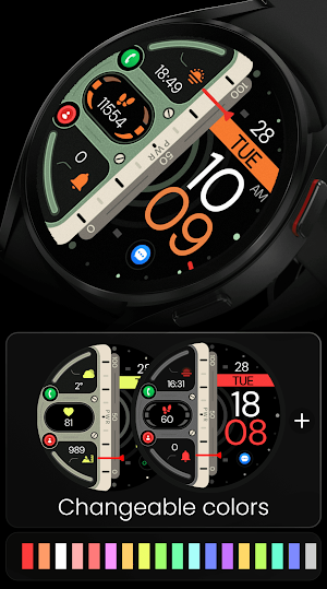 Dream 158 Digital Watch Face Screenshot 2