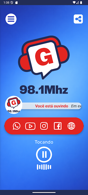 Rádio Gazeta FM Brasília Screenshot 1