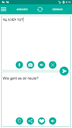 Amharic German Translator Screenshot 1