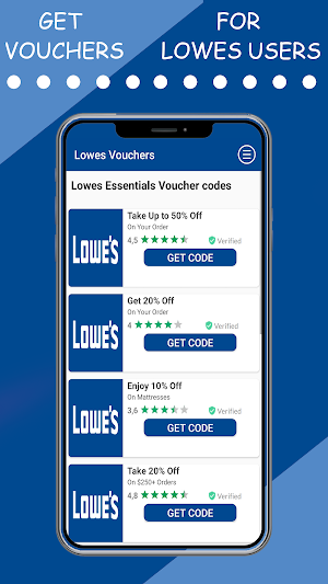Vouchers for Lowes users Screenshot 1