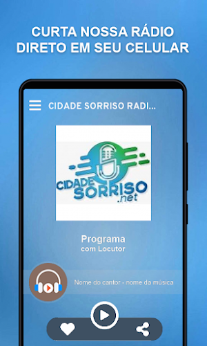 Cidade Sorriso Rádio Web Screenshot 0