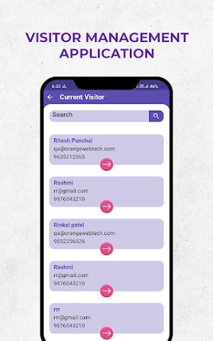 Visitor Management System Screenshot 2