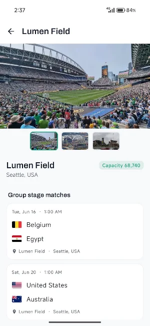 World Cup 2026 Live Scores Screenshot 1