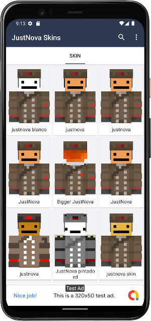 JustNova Skins for Minecraft Screenshot 1
