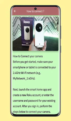 Roku indoor camera guide Screenshot 2