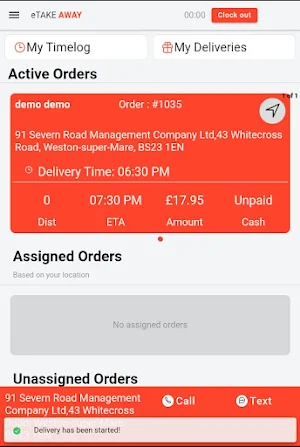 ETM Delivery Tracking Screenshot 2
