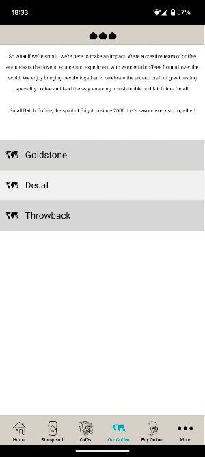 Small Batch Coffee Screenshot 2