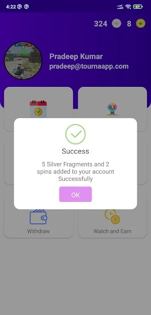 Tourna App Screenshot 1