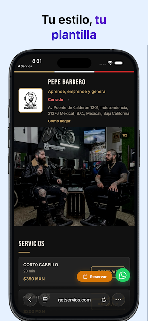 Servios: Tu negocio Online Screenshot 2