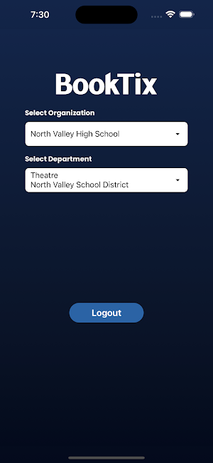 BookTix Card Reader Screenshot 1
