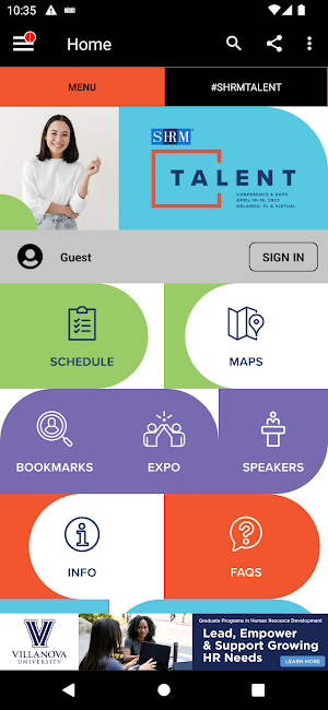 SHRM Events Screenshot 1