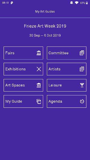 Frieze Art Week 2019 Screenshot 2