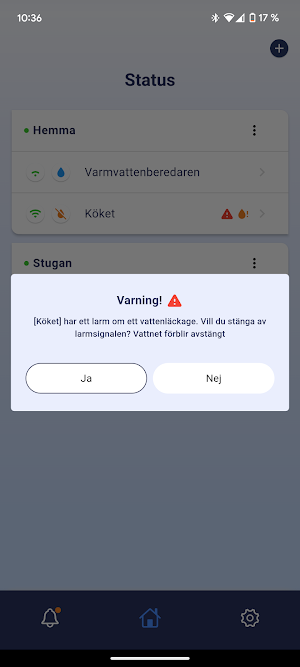Vatette Läckagebrytare Screenshot 2