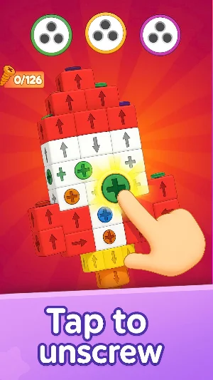 Bolt Pop 3D: Screw Sort Puzzle Screenshot 0