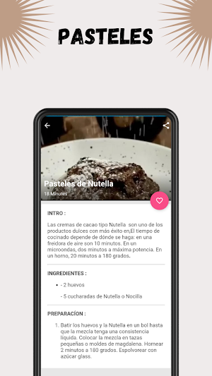 Receta De Pasteles Fáciles Screenshot 2