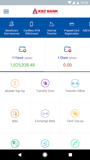 KBZ Mobile Banking Screenshot 3