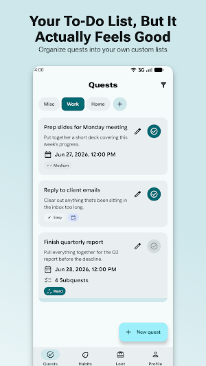 Questify - Daily Quest Tracker Screenshot 0