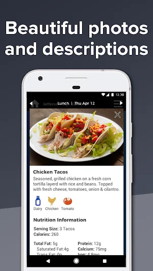 Nutrislice Screenshot 1