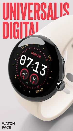 Universalis Digital Watch Face Screenshot 1
