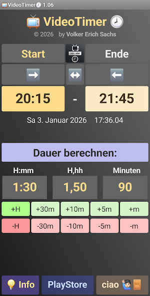 VideoTimer Screenshot 2