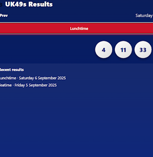 UK49s results-Lotto results Screenshot 0