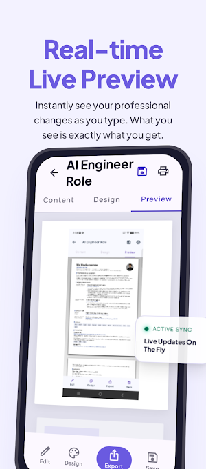 Cvify: AI Resume & CV Builder Screenshot 2