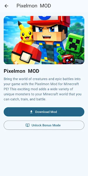 Pixelmon in Minecraft Mods Screenshot 1