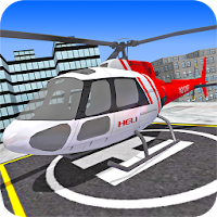 City Helicopter Fly Simulation