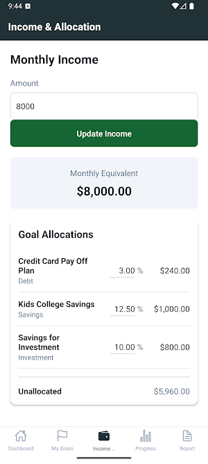GoalMint: Finance Goal Tracker Screenshot 3