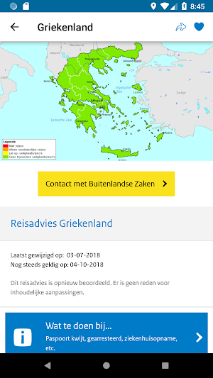 Reisapp Buitenlandse Zaken Screenshot 2