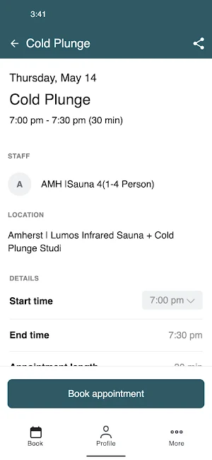 Lumos Sauna + Cold Plunge Screenshot 2