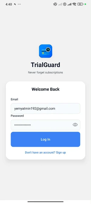 TrialGuard Screenshot 1
