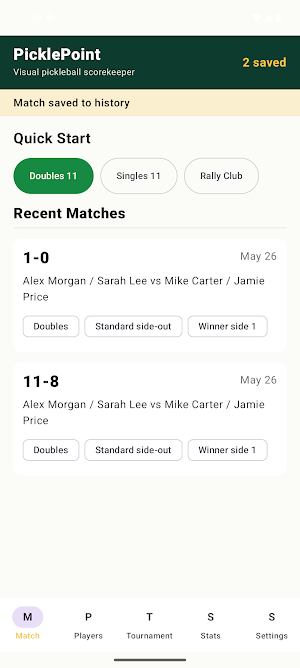 PicklePoint Scorekeeper Screenshot 3