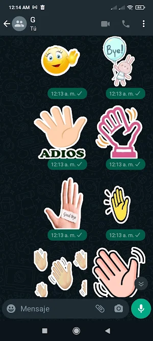 Stickers de Adiós Screenshot 2