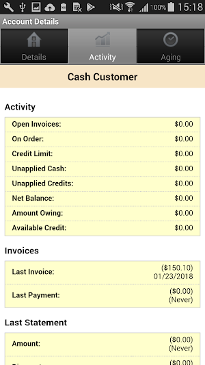 National Lumber Web Track Screenshot 1