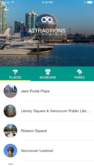 Vancouver Travel Guide Screenshot 1